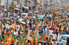 BJP mega protest rally on March 28